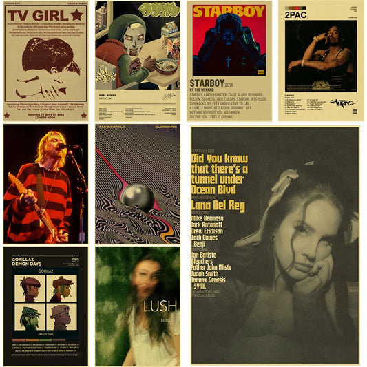 Poster Music Album Aesthetics Art Prints